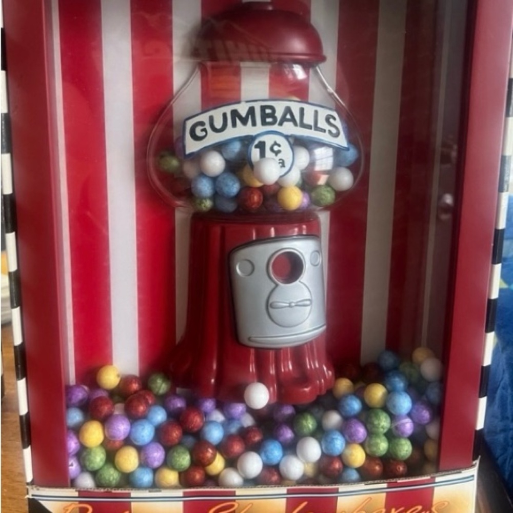 Red Gumball Machine Bank